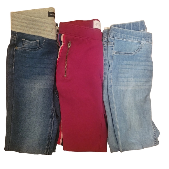 3/$20 Children's Place Girls Rainbow Side Stripe Zip Ponte Knit Leggings… - Picture 8 of 8